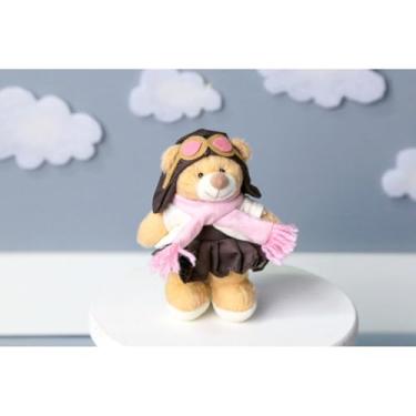 Imagem de PELUCIA URSO FAMILY 12 CM - PARA MOBILE E DECORAÇÃO (Aviador clássico rosa)