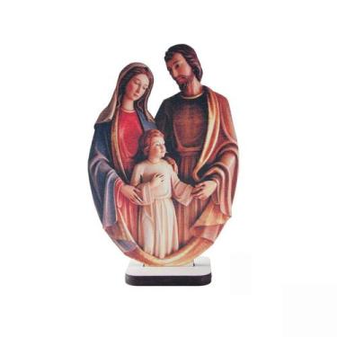 Imagem de Imagem Pedestal de Mesa Sagrada Família em MDF 13cm - Gil e Jo