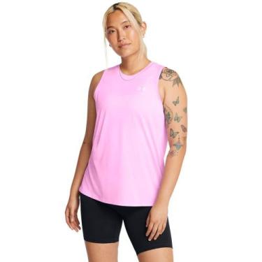 Imagem de Regata de Treino Feminina Under Armour Tech Tank Twist, Rosa, M