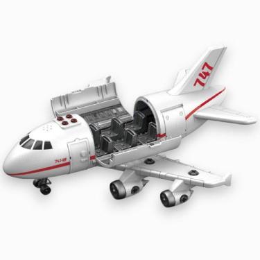 Imagem de Brinquedo Avião de Montar de Plástico A Fricção DIY Peças e Ferramenta