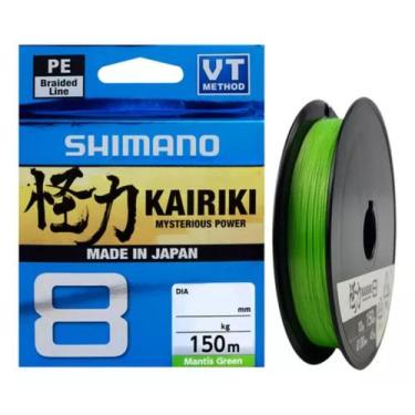 Imagem de Linha Shimano Kairiki 8X 40lbs 0.280mm 18.1kg 150m Verde