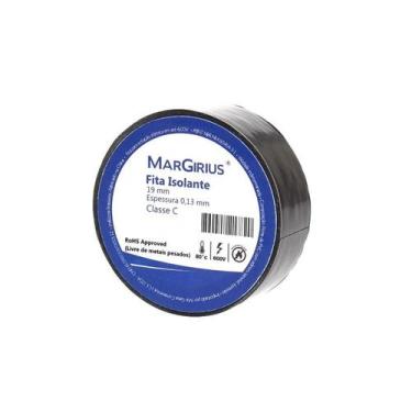 Imagem de Fita isolante preta 10m 0,13mmx19mm - margirius
