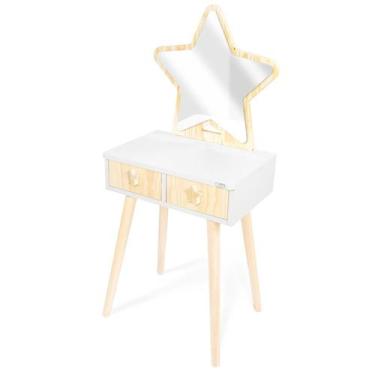 Imagem de Penteadeira Infantil de Madeira Estrela Tamanho G - Eita Casa Perfeita