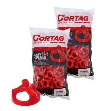 Imagem de Kit 100 Porca Cunha Niveladora Espaçador Rosca Cortag