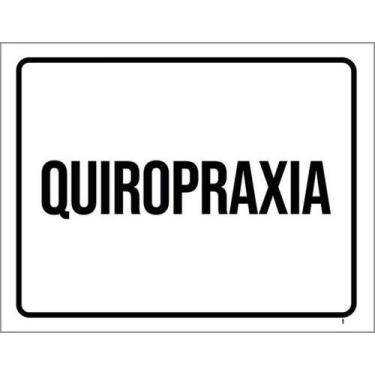 Imagem de Kit 3 Placas Sinalização - Quiropraxia Setor - Sinalizo