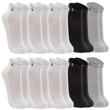 Imagem de Kit De Meias Cano Curto Lupo 10 Pares - Unissex, M, Sortida