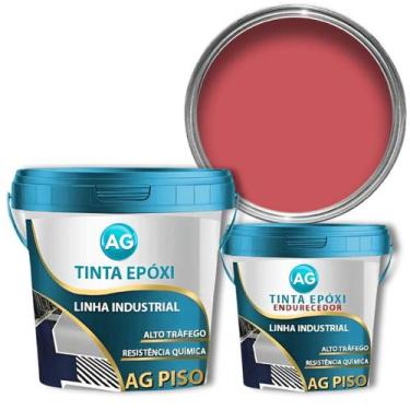 Imagem de Tinta Epoxi Industrial Rosa AG - RAL3017 - Resinas ag, 6KG