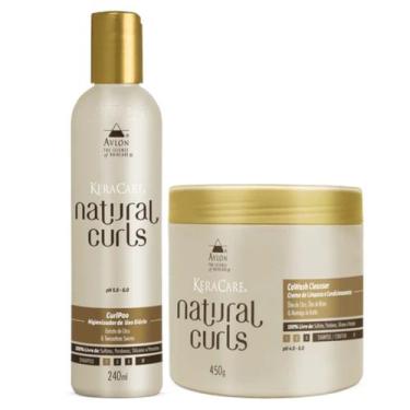 Imagem de Kit Natural Curls 1 Higienizador 240ml 1 Creme CoWash 450g Keracare Av