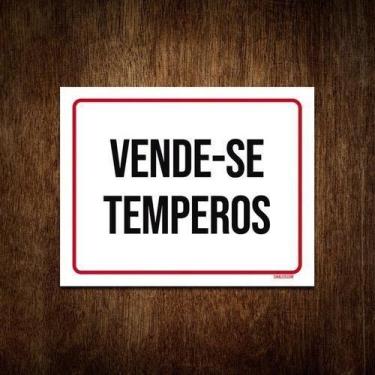 Imagem de Placa De Sinalização - Vende-Se Temperos 36X46 - Sinalizo