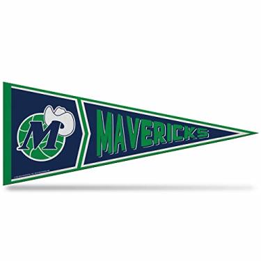 Imagem de Rico Industries Flâmula de feltro macio NBA Dallas Mavericks Retro 30,48 cm x 76,20 cm - EZ para pendurar - Decoração de casa (sala de jogos, caverna masculina, quarto)