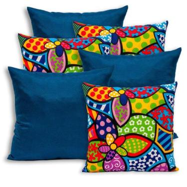 Imagem de Kit 6 Capas de Almofada com Zíper 40cmx40cm Gorgurinho - Dryka Enxovai