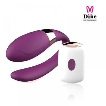 Imagem de Vibrador para Casal com Controle Wireless Recarregável DIBE SILICONE -