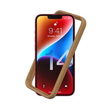 Imagem de RHINOSHIELD Capa bumper compatível com [iPhone 14] | CrashGuard NX - Capa protetora de design fino absorvente de choque 3,5 m / proteção contra quedas de 3,4 m - bronze antigo