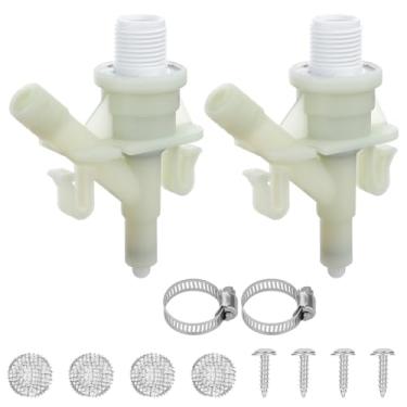 Imagem de Linkstyle 2 peças 385311641 Kit de válvula de água de vaso sanitário RV, substituição para Dometic e Sealand série 300 301 310 311 320 321