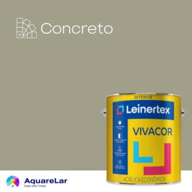Imagem de Vivacor Acrílica Leinertex Fosco 3,6L, CONCRETO, 3,6L