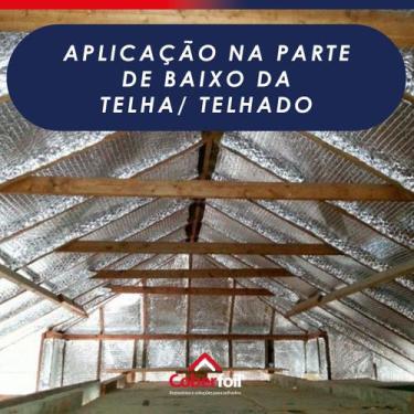 Imagem de Manta Térmica Metalizada Dupla Face 1m x 50m2 Telhado Sub Cobertura Re