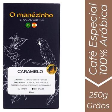 Imagem de Café Especial 100% Arábica O Manézinho Caramelo 250g em Grãos - O Mané