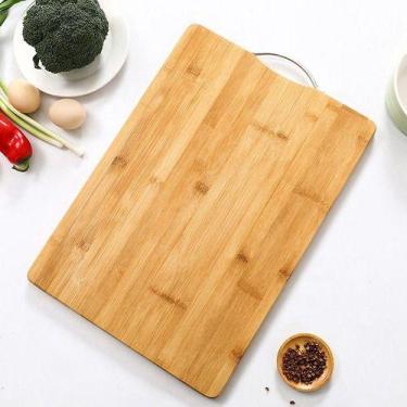 Imagem de Tábua De Bambu Cozinha Para Corte Com Alça Resistente - Top Chef