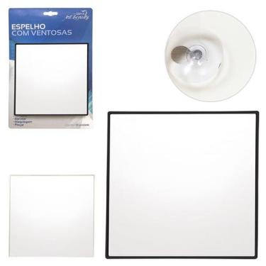 Imagem de Espelho Quadrado com Ventosas para Fixação Art Beauty