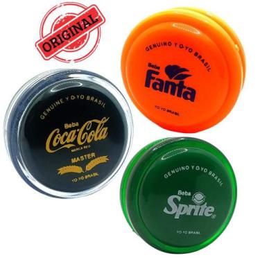 Imagem de Kit com 3 yoyos Retrô Premium YOYOBRASIL serie anos 80(ioio,ioiô,yo-yo