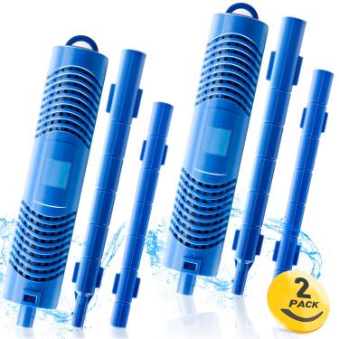 Imagem de Bilinavy Peças de varas minerais com filtro de spa para cartucho de filtro de banheira de hidromassagem, duram 4 meses, Bule, 2 peças