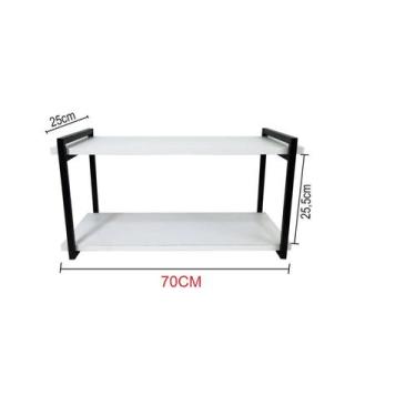Imagem de Prateleiras BRANCA - 68CM nicho estilo industrial - DYLON MOVEIS