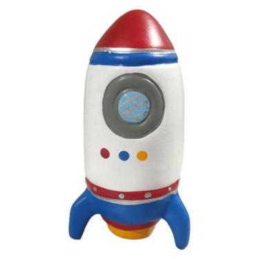 Imagem de Cofre Cofrinho Foguete - Enfeite Decorativo Decorado - Hp Decor