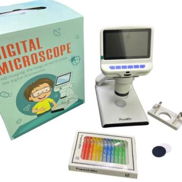 Imagem de Microscópio Digital Infantil Com Tela Lcd 4.3 Alta Resolução - PRECISI