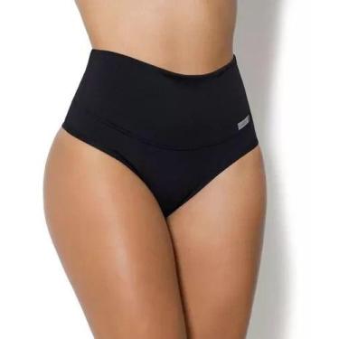 Imagem de Calcinha Modeladora Plus Size Cintura Alta - Preta - Grazzy Moda e Ace