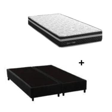 Imagem de Conjunto: Box+ Colchão Herval Zafira - Molas Ensacadas - Queen 158X198