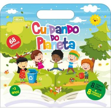 Imagem de Livro Albúm Cartilha de Atividades Infantil Maleta Emoções Animais Pla