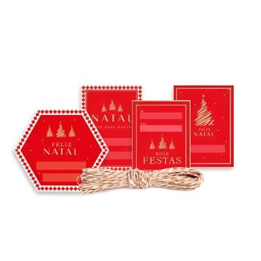 Imagem de Kit Fechamento de Natal para Presente - Boas Festas - 7,5x6cm 4m - 1 u
