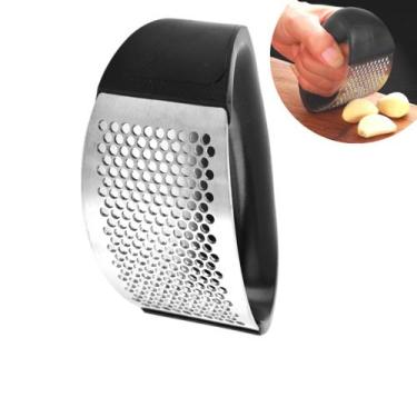 Imagem de Amassador Esmagador Triturador De Alho Manual Inox Cozinha - Bons Chef