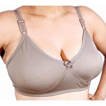 Imagem de Sutiã sem bojo reforçado plus size de poliamida cetinete - DISGRI, 52/