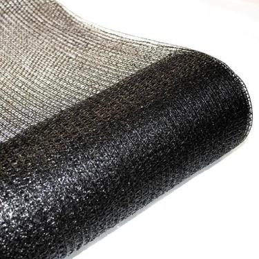 Imagem de Tela Sombrite Raschel 35% 12x25m Preta Para Proteção e Sombreamento de