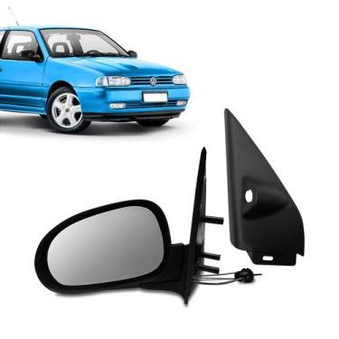 Imagem de Retrovisor Gol Saveiro Bola 4 portas 1995 1999 c/ acabamento - Retrove