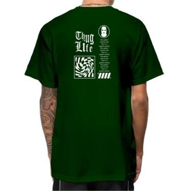 Imagem de Camiseta Masculina Oversized Camisa Streetwear Trace Gangster 100% Alg