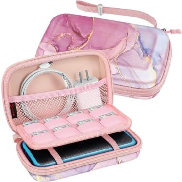 Imagem de Fintie Estojo de Transporte Para Nintendo 2Ds Xl/Novo 3Ds Xl Ll, Bolsa Protetora de Capa de Viagem Portátil Para Novo 3Ds Xl Ll/Novo Console 2Ds Xl com Slots Para Jogos E Bolso Interno, Mármore Sonha