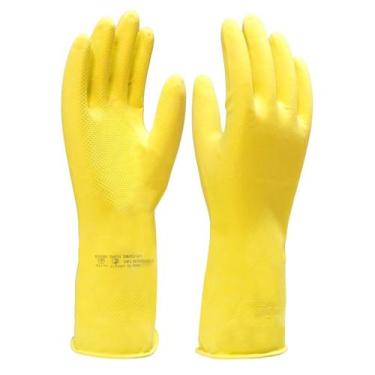 Imagem de Luva Latex Verniz Silver Amarela Tam Xg Imbat