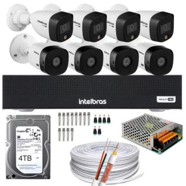 Imagem de kit 8 Câmeras Intelbras 04 1220 Full Color 04 1220 Full HD, Mhdx 3008-