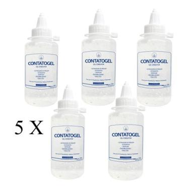 Imagem de Kit 5 - Gel De Contato Fisioterapia Tens Fes Ultrassom Bisnaga 100g - 