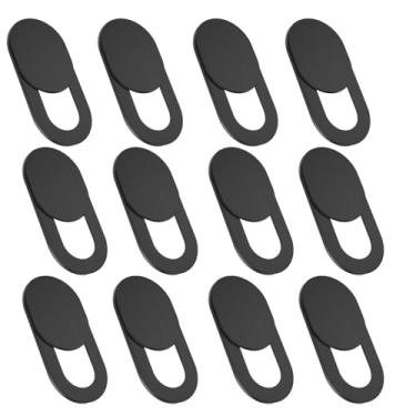 Imagem de CaseHQ Capa para câmera de laptop, [pacote com 12] Capa ultrafina para webcam compatível com MacBook, laptop, PC, computador, iMac, iPad, iPhone etc. Capa deslizante de 0,1 cm de espessura, bloqueador