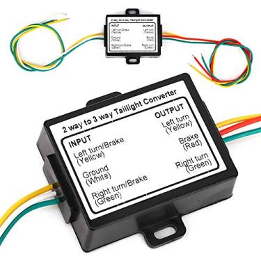 Imagem de Conversor de Luz Traseira, Conversor de Reboque de Emenda de 2 a 3 Fios, Elétrico, Adaptador de Chicote de Fios Tipo EUA, Adaptador de Luz Traseira para Acessório de Trailer