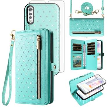 Imagem de Capa de telefone para LG Velvet 5G/LGVelvet Verizon G5 UW T-mobile 2020 Capa de celular destacável com protetor de tela, alça transversal, suporte para cartão de crédito LM G900UM 4G Tmobile feminino