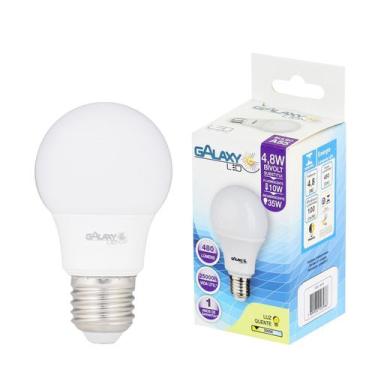 Imagem de Lampada led bulbo a55 4,8w branco quente 3000k bivolt e27 - galaxy led