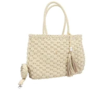 Imagem de Bolsa de Ráfia Bárbara Bauarte, Marfim