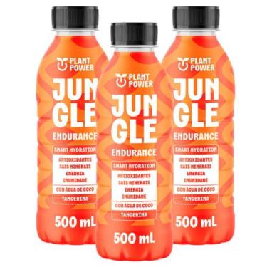 Imagem de 3x Isotônico Jungle Endurance Plant Power Tangerina 500ml, Tangerina
