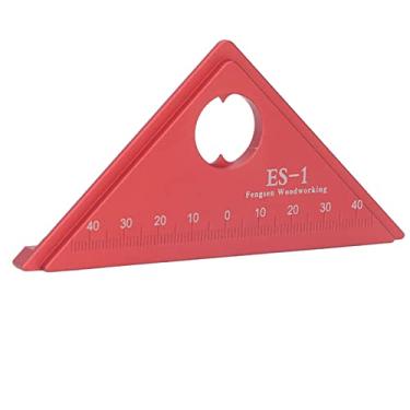 Imagem de Régua de ângulo de 45 Graus Em Liga de Alumínio para Carpintaria Quadrada Triangular ES 1 para Oficina de Carpintaria