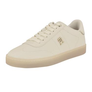 Imagem de Tommy Hilfiger Tênis feminino Renaud, Dourado/branco, 38