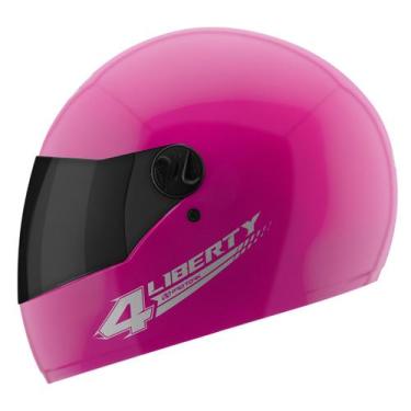 Imagem de Capacete Moto Fechado Liberty 4 Solid Pro Tork Viseira Fumê Feminino M